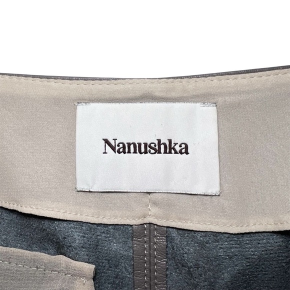 Nanushka Rhyan Vegan Leather Trouser in Clay - Picture 5 of 6